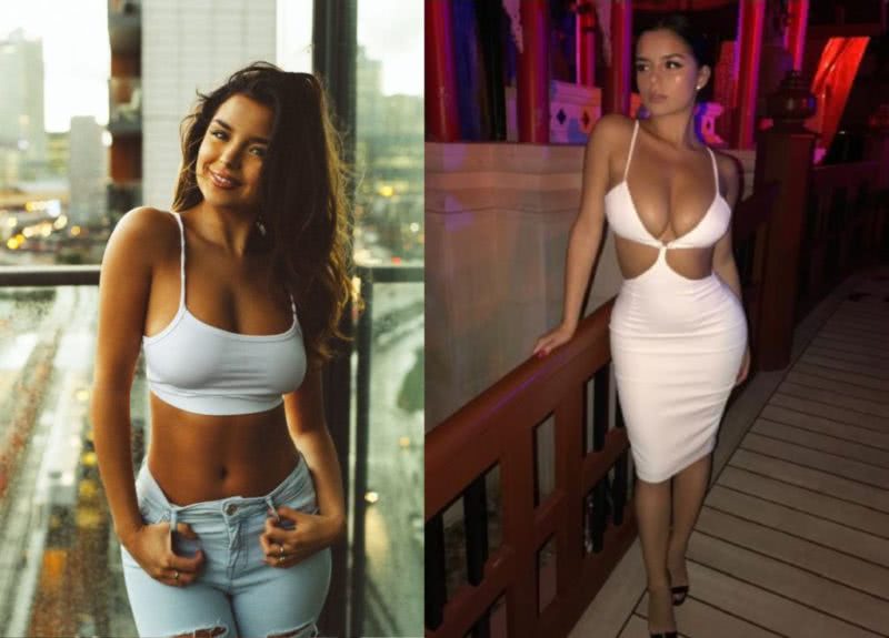 Demi Rose Before and after photos.